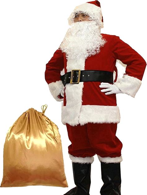 mens santa outfit|Amazon.com: Santa Costume For Men.